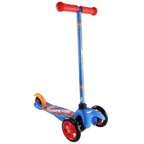 Hot Wheels Tilt And Turn 3 Wheel Scooter 985119029m The Home Depot