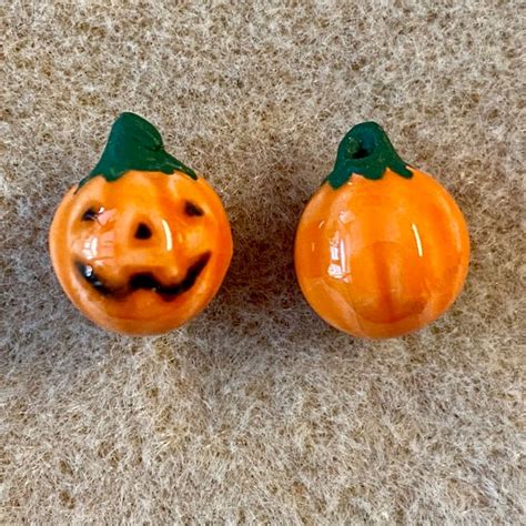 Jack O Lantern Bead Etsy