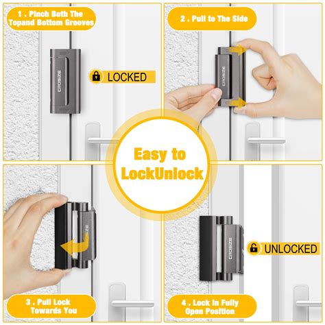 Snapklik.com : Home Security Door Lock, Upgraded Metal Door