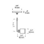 Tellium Monopoint Head By Visual Comfort Modern 700MPTLM03Z TLG84206