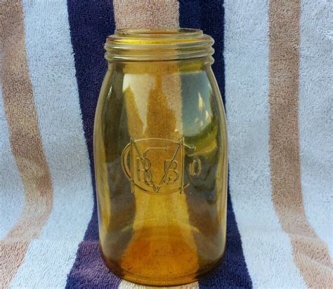Amber Ball *Buffalo Jar * | Jar, Vintage mason jars, Vintage jars