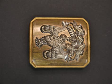 Plaque De Ceinturon D Officier D Infanterie Ou Garde Nationale Mod Le