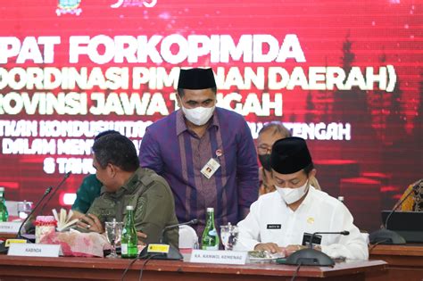 Pemprov Jateng Tingkatkan Sinergitas Amankan Perayaan Natal Dan Tahun Baru