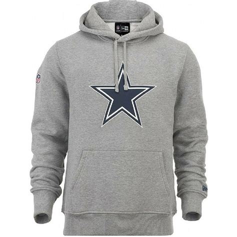 New Era Dallas Cowboys Nfl Grey Pullover Hoodie Sweatshirt Caphunters