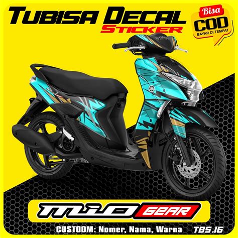 Decal Sticker Full Body MIO GEAR Dekal Sticker Striping Variation MIO