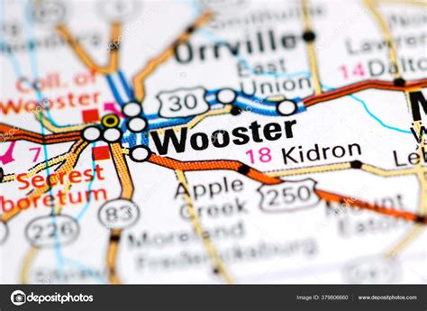 Wooster Ohio Usa Map — Stock Photo © aliceinwonderland2020 #379806660