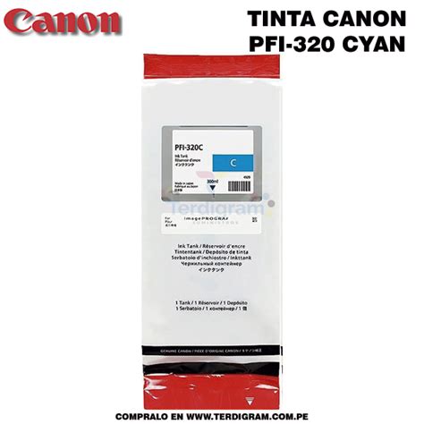 Cartucho Canon PFI 320 CYAN Terdigram