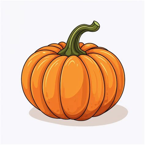 Vector De Dibujos Animados De Calabaza Vector Premium