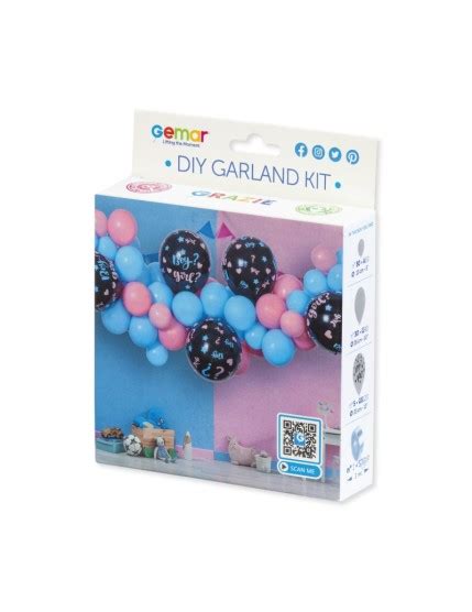 Kit Arche De Ballon Gender Reveal M Tres Couleurs Texture