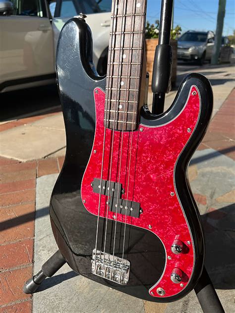 Encore P Electric Bass Guitar 4 String Black Gloss Reverb