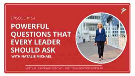 Powerful Questions That Every Leader Should Ask With Natalie Michael