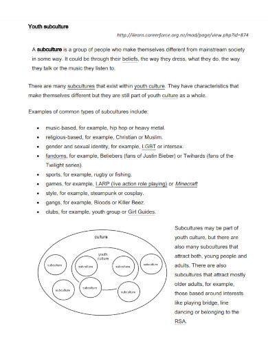 Subculture 6 Examples Format How To Identify PDF