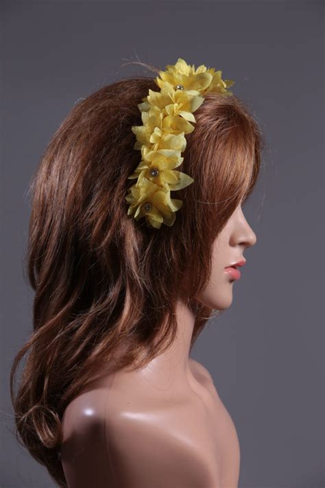 Yellow Flower Headband Headpiece Fascinator Hat Maighread Stuart