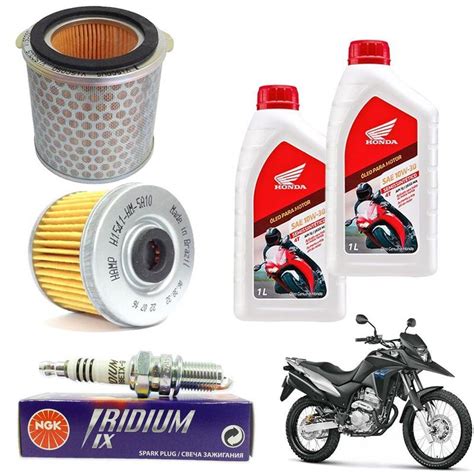 Kit Revis O Xre Filtro Ar Leo Original Vela Iridium Honda