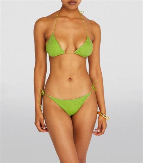 Womens Oséree green Lumière Bikini Harrods UK