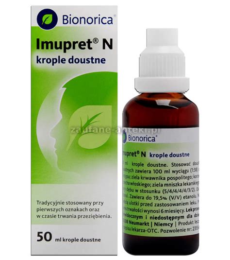 IMUPRET N 50 Ml Krople Doustne Zaufane Apteki Pl