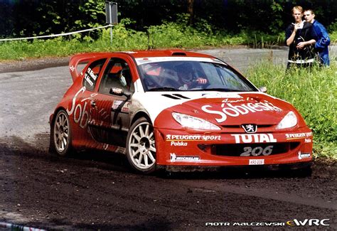 Hołowczyc Krzysztof Wisławski Maciej Peugeot 206 WRC Rajd Polski 2001