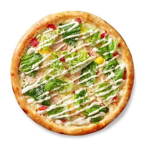 Premium Photo Pizza Caesar With Cream Cheese Sauce Mozzarella Smoked