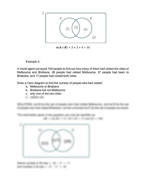 Solution Union And Intersection Word Problems Studypool