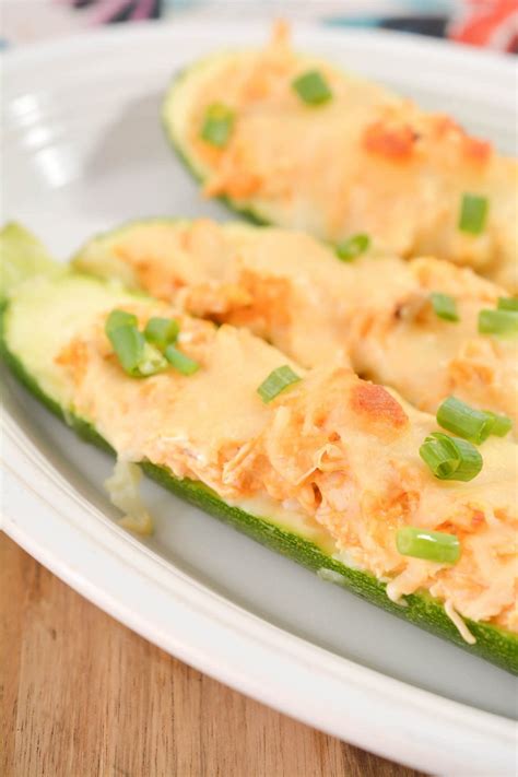 Buffalo Chicken Zucchini Boats Life She Has