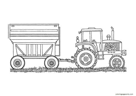 De Tractor Met Kraan Kleurplaat Gratis Kleurplaten Om Te Printen