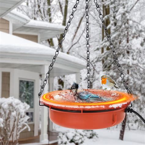 Perfin 75w Hanging Heated Bird Baths For Outdoors For