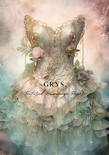 GRYS Textured Decoupage Paper Dress To Impress Redesigns