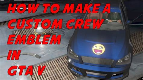 How To Make A Custom Crew Emblem In Gta V Online Youtube