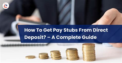 How To Get Pay Stubs From Direct Deposit A Complete Guide Epaystubs Generator