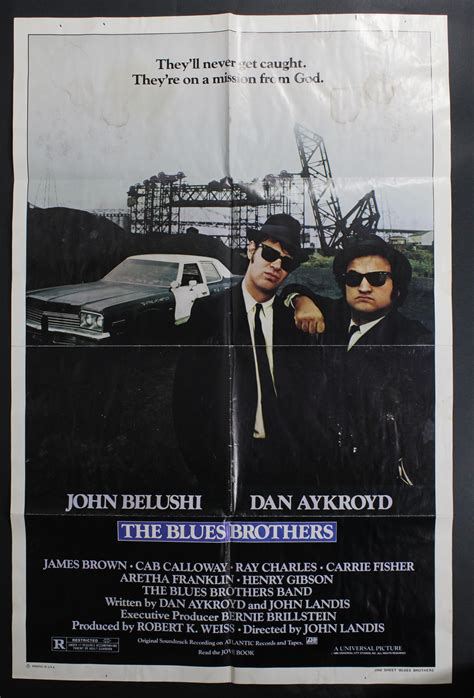 Lot - ORIGINAL 1980 BLUES BROTHERS MOVIE POSTER