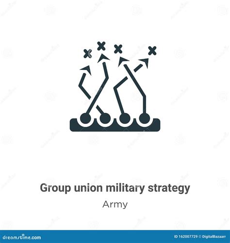 Group Union Military Strategy Symbol Icon Vector Sign And Symbol