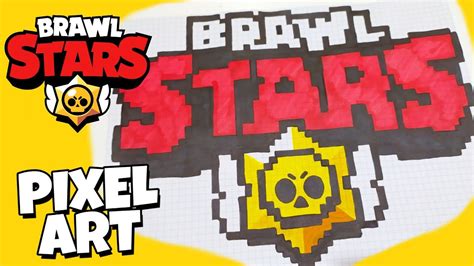 Brawl Stars ЛОГОТИП Pixel Art РИСУНКИ ПО КЛЕТОЧКАМ ЛОГОТИП Бравл