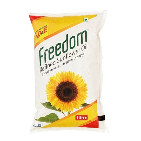 1Kg Liquid Freedom Sunflower Oil Packaging Type Pouched Packaging