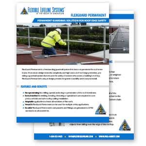 Freestanding Permanent Guardrail - Flexible Lifeline Systems