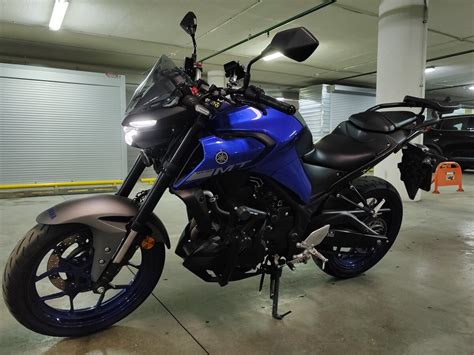 Купить б у Yamaha MT 03 инжектор 6 передач в Москве синий naked bike 2020 года на Авто ру ID