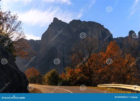 Hanging Monastery At Meteora Of Kalampaka In Greece The Meteora Area