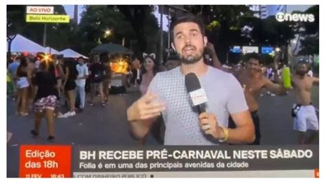 Repórter da Globo passa por saia justa durante ao vivo Muito viado