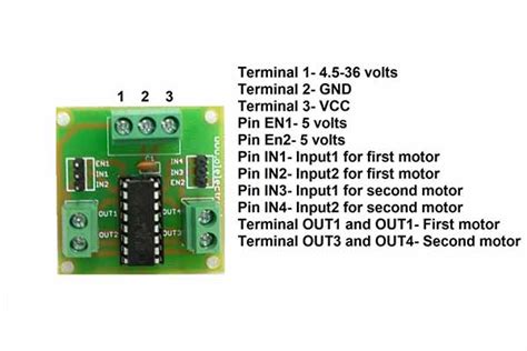 L293d Pinout L293d Motor Driver Shield Pin Diagram L293d Ic