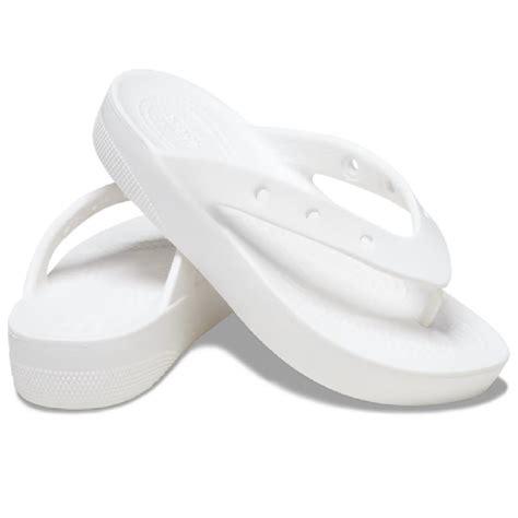 Crocs Classic Platform Flip 207714 White Swarbriggs