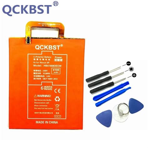 QCKBST HB416683ECW 4100mAh High Capacity Battery For Huawei Google