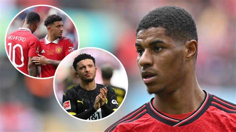 Man Utd Star Marcus Rashford Reacts And Sends Message As Jadon Sancho