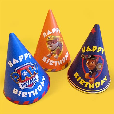 Paw Patrol Party Hats Printable