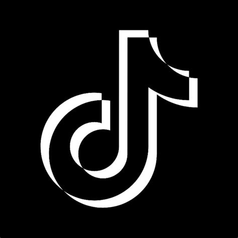 TikTok Icon / Black | Ios app icon design, App icon design, App