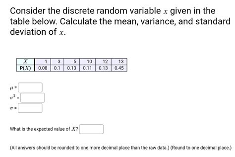 Answered Consider The Discrete Random Variable X Bartleby