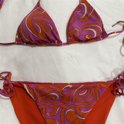 Emilio Pucci Bikini Set Top And Bottom Fit XS S Depop