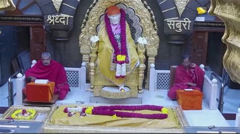 Shirdi Saibaba LIVE Darshan From Samadhi Mandir Shirdi Friday 10th