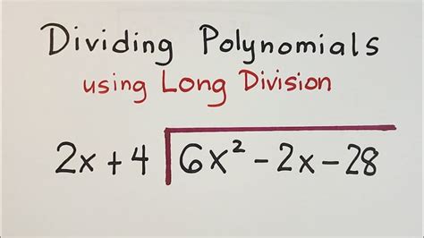 How To Divide Polynomials Using Long Division Polynomials YouTube