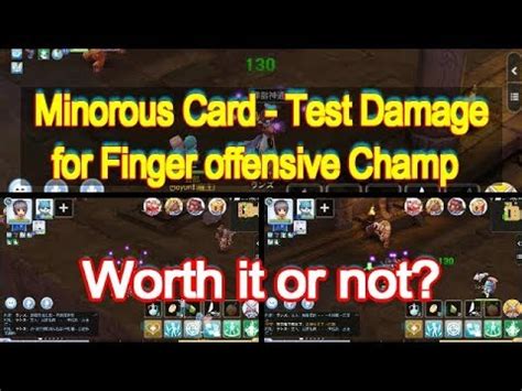 Minorous Card Test Damage Ragnarok Mobile Youtube