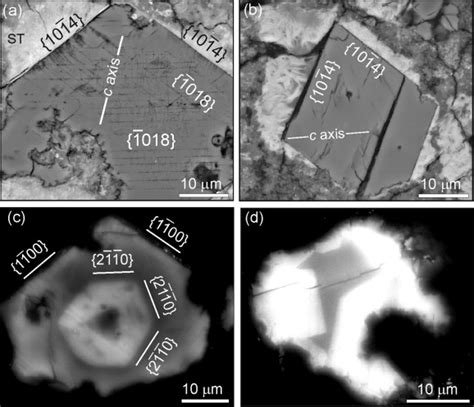 Crystals Of Type 1a Calcite In Meteorite Matrices A Bse Image Of A