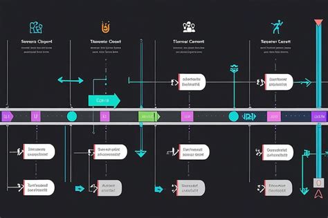 Diagrama De Setas Linha De Tempo Modelos De Gr Fico De Gantt Imagem